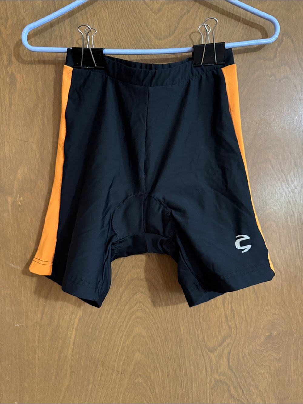 Women’s Cannondale Black and Orange Cycling Shorts with Side Panels